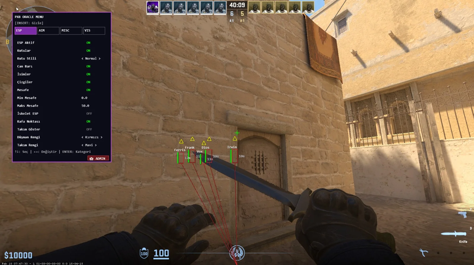 CSGO hile aimbot ve wallhack gösterimi - CSCodep.com